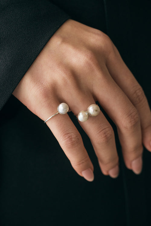 Akoya pearl rings